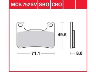 Brzdové destičky Lucas MCB752 CRQ