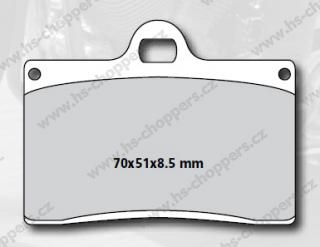 Brzdové destičky Ferodo "P" pro brzdiče RevTech Wilwood, Brembo, FD atd