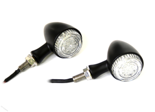 Blinkry zadní LED s brzdovým a potkávacím světlem (černá)