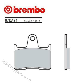 Zadní brzdové destičky Brembo
